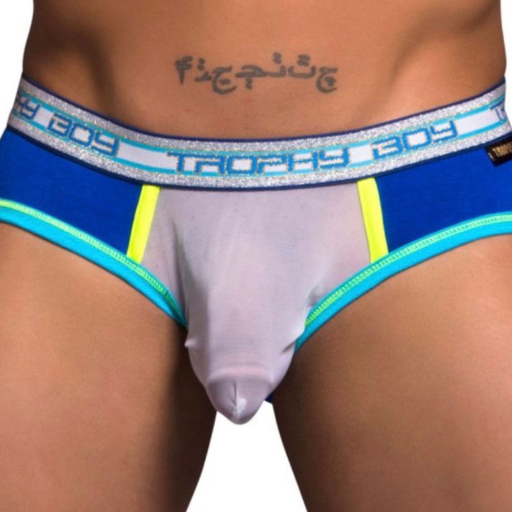 Andrew Christian AC Trophy Boy Gigolo Brief - Style #9613 - Royal Blue - Large